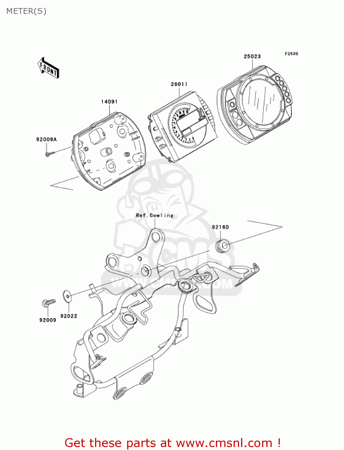 METER(S) ZR1000A1 Z1000 2003 USA CALIFORNIA CANADA