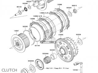 CLUTCH - ZR1000A1 Z1000 2003 USA CALIFORNIA CANADA