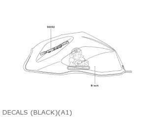 DECALS (BLACK)(A1) - ZR1000A1 Z1000 2003 USA CALIFORNIA CANADA