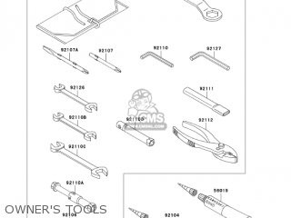OWNER'S TOOLS - ZR1000A2 Z1000 2004 USA CALIFORNIA CANADA