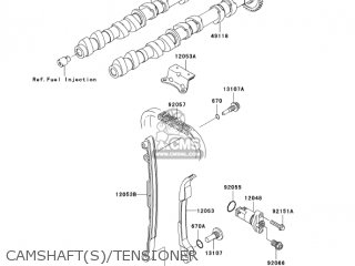 CAMSHAFT(S)/TENSIONER - ZR1000A2 Z1000 2004 USA CALIFORNIA CANADA