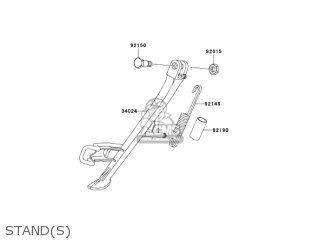 STAND(S) - ZR1000A2 Z1000 2004 USA CALIFORNIA CANADA