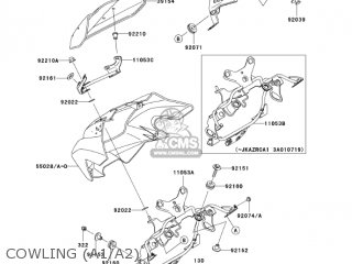 COWLING (A1/A2) - ZR1000A2 Z1000 2004 USA CALIFORNIA CANADA