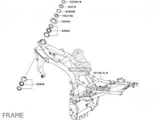 FRAME - ZR1000A2 Z1000 2004 USA CALIFORNIA CANADA