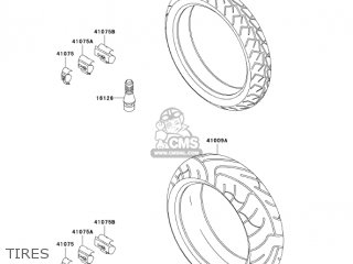 TIRES - ZR1000A2 Z1000 2004 USA CALIFORNIA CANADA
