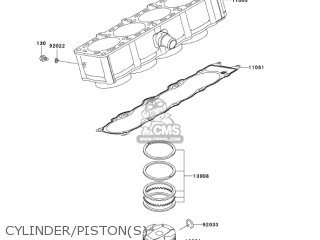 CYLINDER/PISTON(S) - ZR1000A3 Z1000 2005 USA CALIFORNIA CANADA