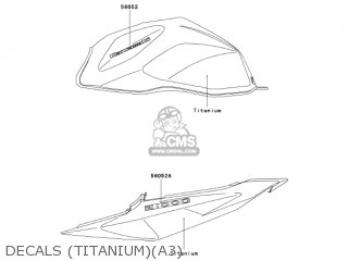 DECALS (TITANIUM)(A3) - ZR1000A3 Z1000 2005 USA CALIFORNIA CANADA