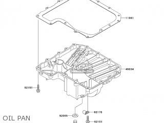 OIL PAN - ZR1000A3 Z1000 2005 USA CALIFORNIA CANADA