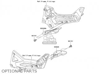 OPTIONAL PARTS - ZR1000A3 Z1000 2005 USA CALIFORNIA CANADA