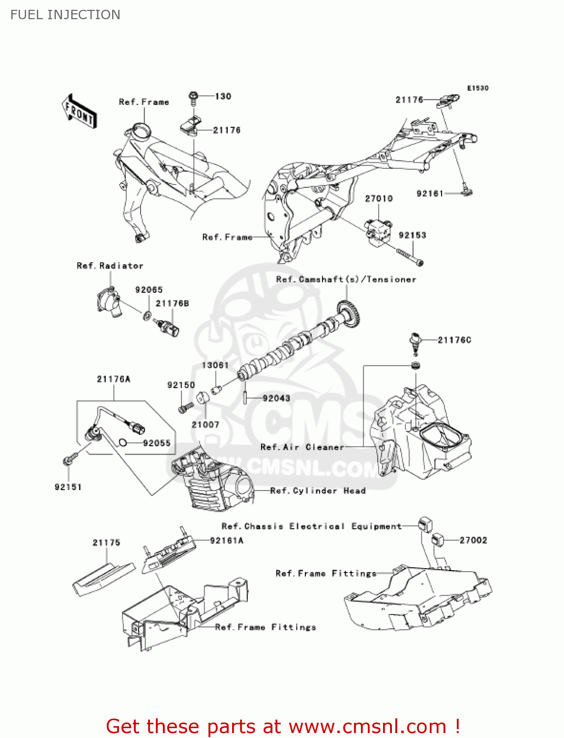 FUEL INJECTION ZR1000A6F Z1000 2006 USA CALIFORNIA CANADA