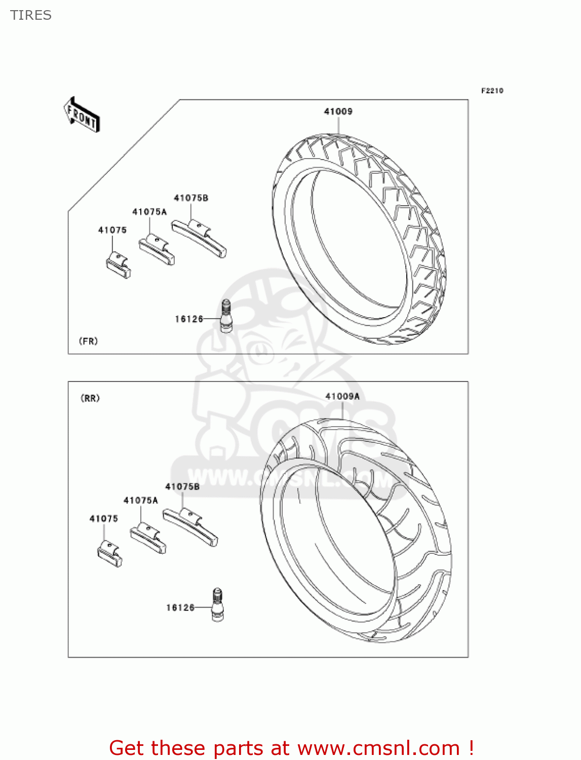 TIRES ZR1000A6F Z1000 2006 USA CALIFORNIA CANADA