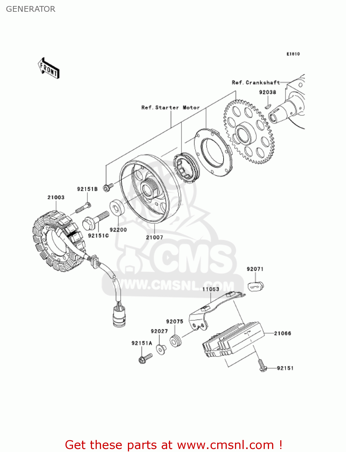 GENERATOR ZR1000A6F Z1000 2006 USA CALIFORNIA CANADA