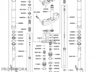 FRONT FORK - ZR1000A6F Z1000 2006 USA CALIFORNIA CANADA