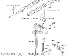 CAMSHAFT(S)/TENSIONER - ZR1000A6F Z1000 2006 USA CALIFORNIA CANADA