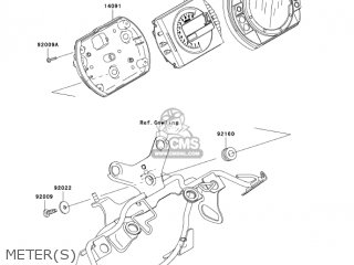 METER(S) - ZR1000A6F Z1000 2006 USA CALIFORNIA CANADA