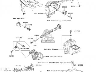 FUEL INJECTION - ZR1000A6F Z1000 2006 USA CALIFORNIA CANADA