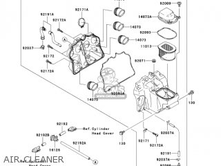 AIR CLEANER - ZR1000A6F Z1000 2006 USA CALIFORNIA CANADA