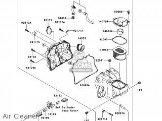 Air Cleaner - ZR1000B7F Z1000 2007 USA