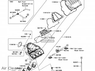 Air Cleaner - ZR1000DCF Z1000 2012 USA