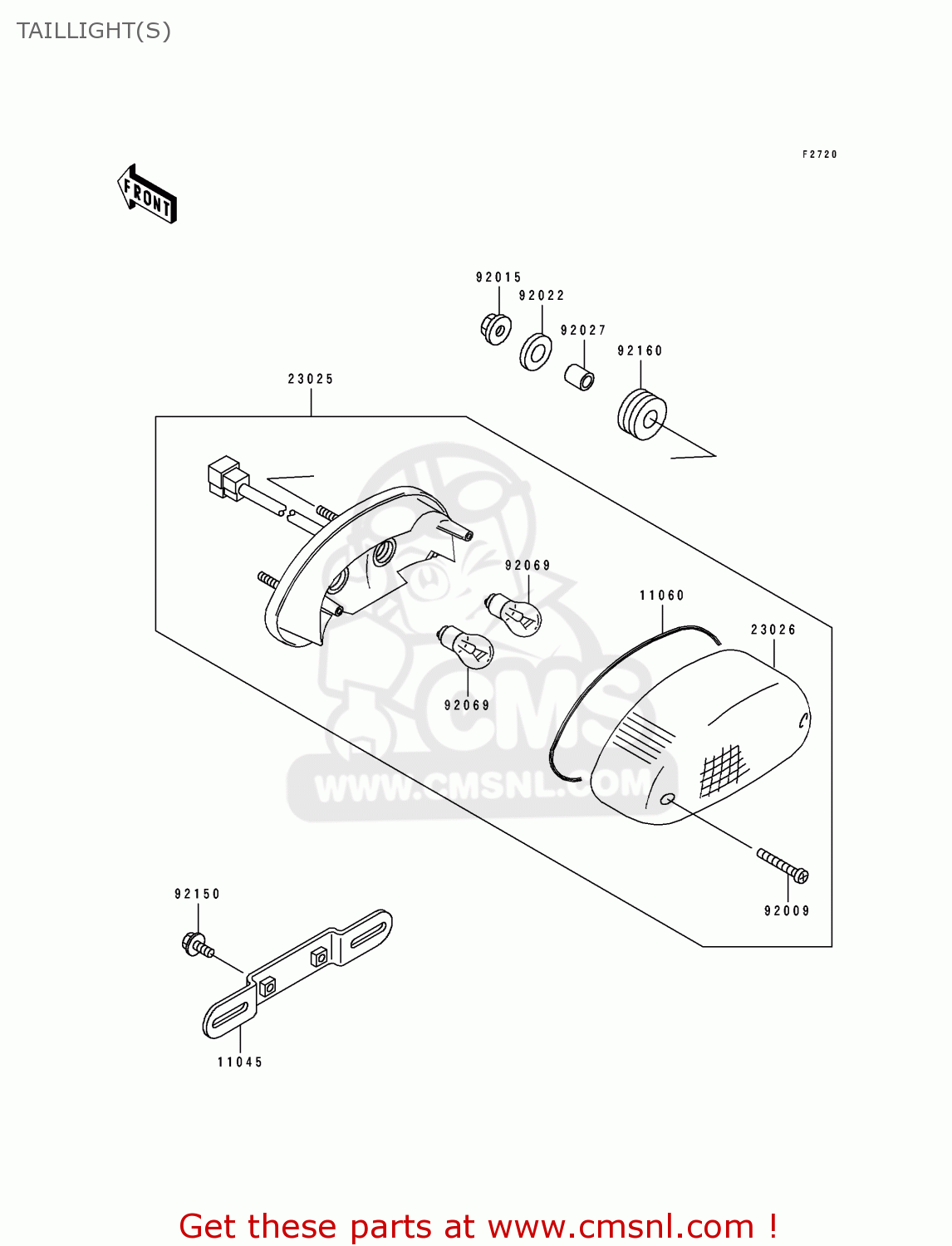 TAILLIGHT(S) ZR1100A1 1992 CANADA