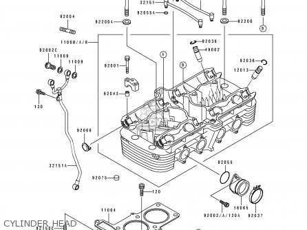 CYLINDER HEAD - ZR1100A1 1992 CANADA