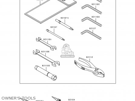 OWNER'S TOOLS - ZR1100A1 1992 CANADA