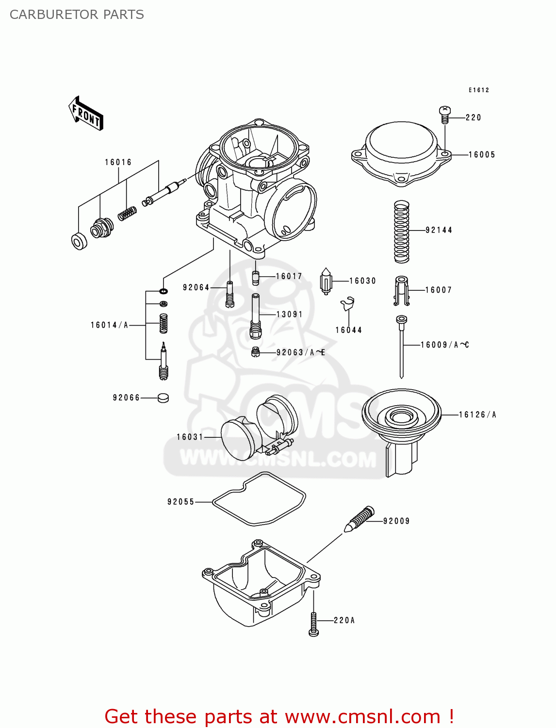 CARBURETOR PARTS ZR1100A1 ZEPHYR 1100 1992 EUROPE UK FR AR FG GR IT NR SD SP ST