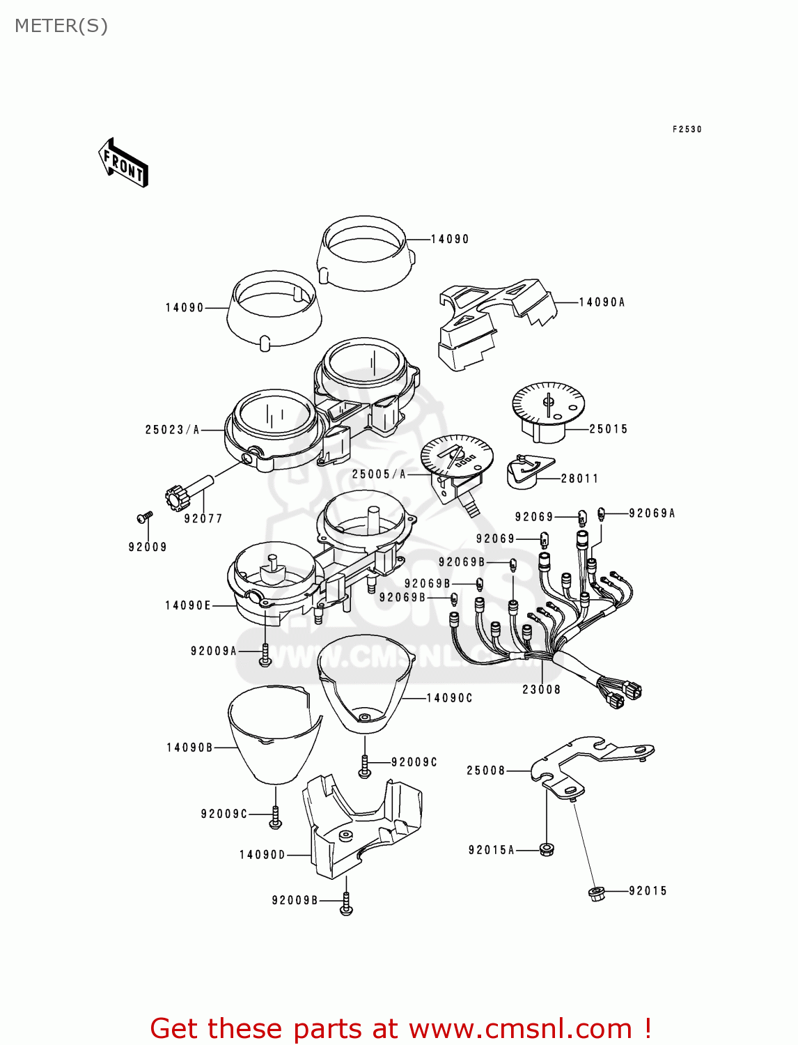 METER(S) ZR1100A1 ZEPHYR 1100 1992 EUROPE UK FR AR FG GR IT NR SD SP ST