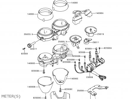 METER(S) - ZR1100A1 ZEPHYR 1100 1992 EUROPE UK FR AR FG GR IT NR SD SP ST