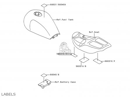 LABELS - ZR1100A1 ZEPHYR 1100 1992 EUROPE UK FR AR FG GR IT NR SD SP ST