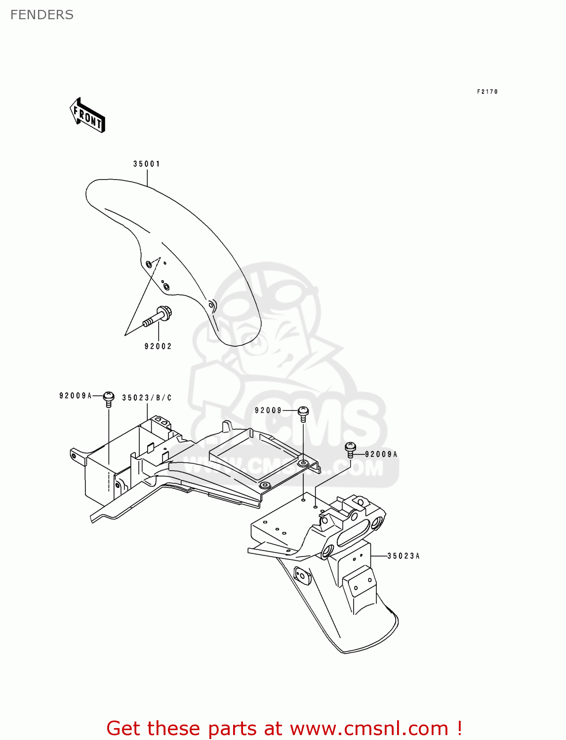 FENDERS ZR1100A2 1993 USA CALIFORNIA CANADA