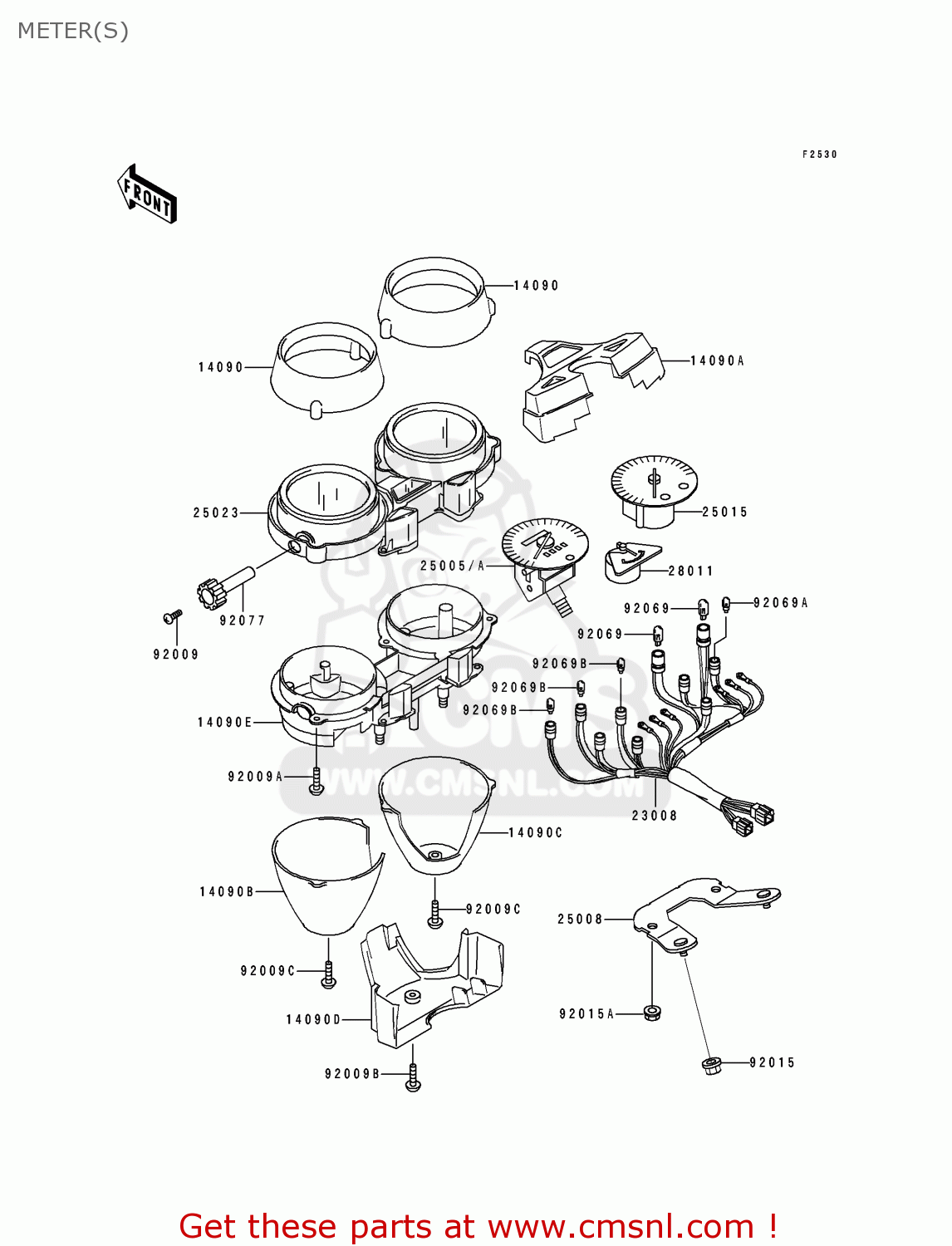 METER(S) ZR1100A2 1993 USA CALIFORNIA CANADA