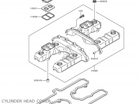CYLINDER HEAD COVER - ZR1100A2 1993 USA CALIFORNIA CANADA