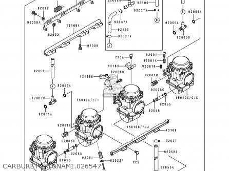 CARBURETOR(&NAMI.026547) - ZR1100A2 1993 USA CALIFORNIA CANADA