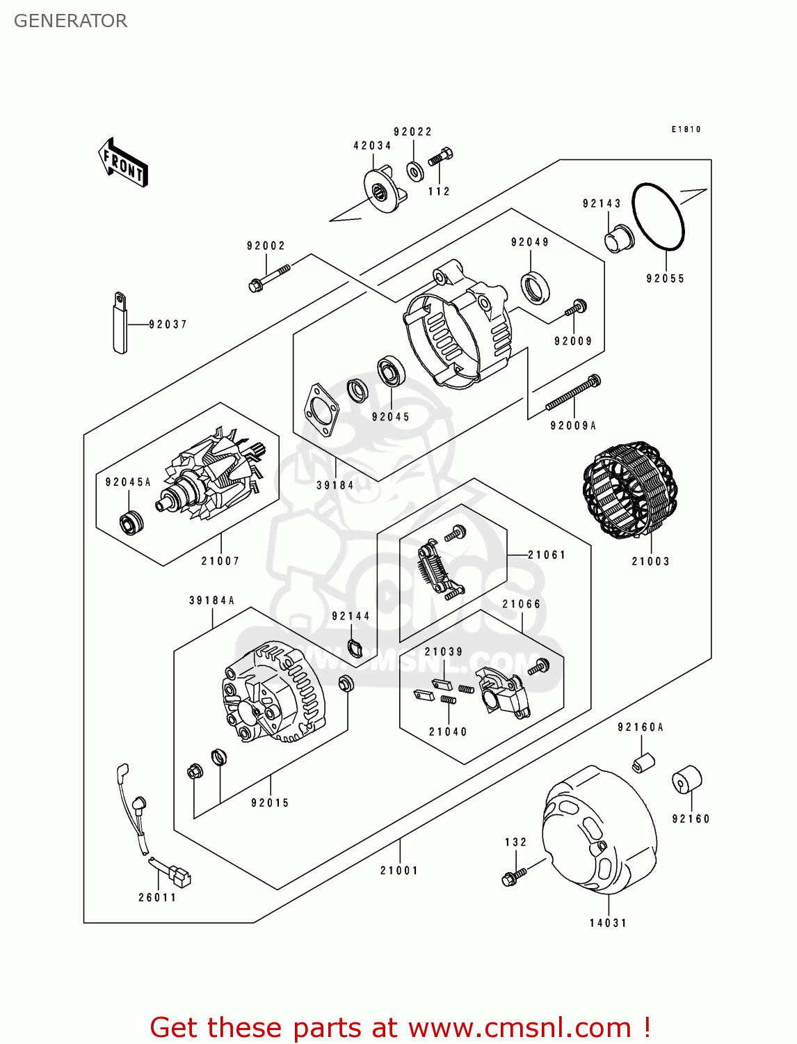 GENERATOR ZR1100A3 1994 CANADA