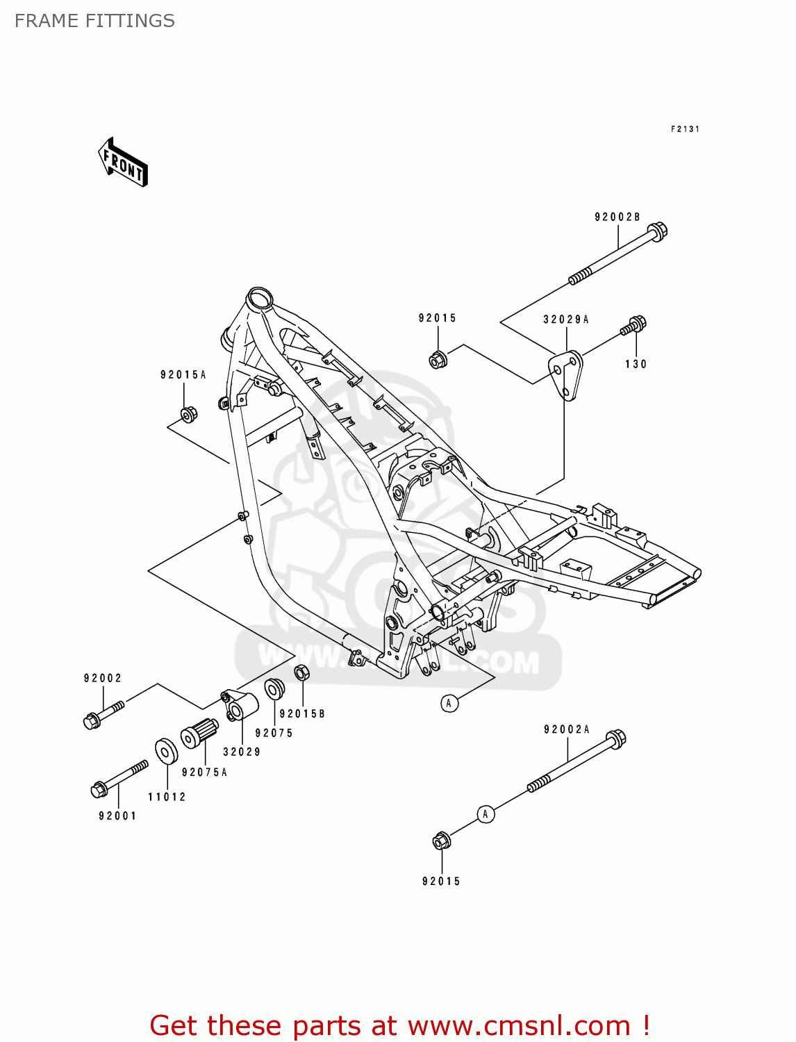 FRAME FITTINGS ZR1100A3 1994 CANADA