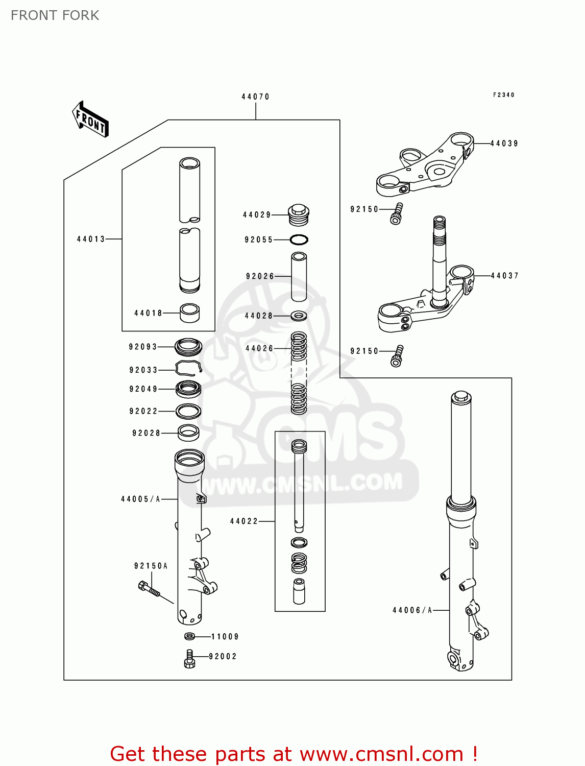 FRONT FORK ZR1100A3 1994 CANADA