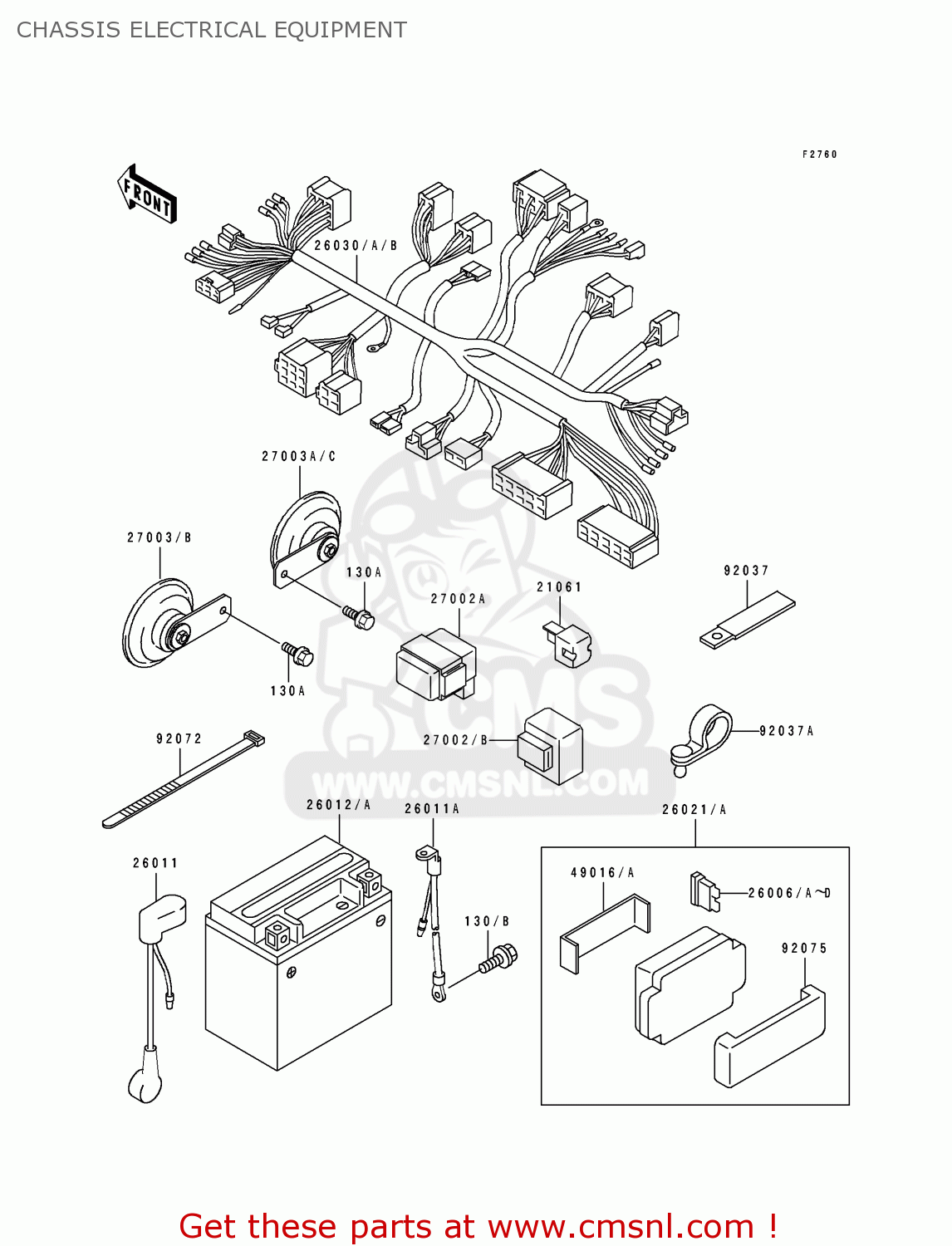 CHASSIS ELECTRICAL EQUIPMENT ZR1100A3 1994 CANADA