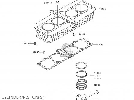 CYLINDER/PISTON(S) - ZR1100A3 1994 CANADA