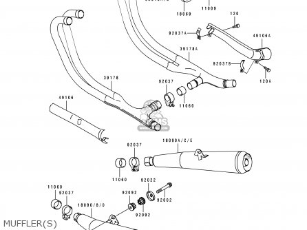 MUFFLER(S) - ZR1100A3 1994 CANADA