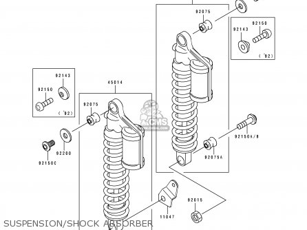 SUSPENSION/SHOCK ABSORBER - ZR1100A3 1994 CANADA