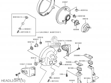 HEADLIGHT(S) - ZR1100A3 1994 CANADA