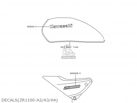 DECALS(ZR1100-A2/A3/A4) - ZR1100A3 1994 CANADA