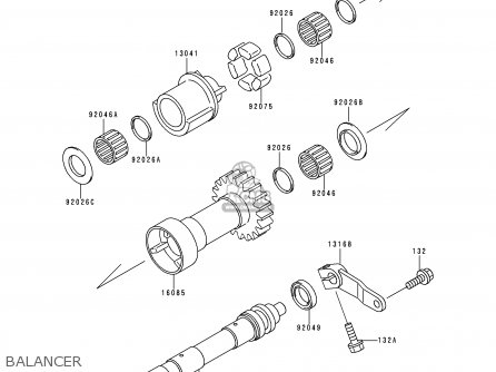 BALANCER - ZR1100A3 ZEPHYR 1100 1994 EUROPE UK FR AR FG GR ST