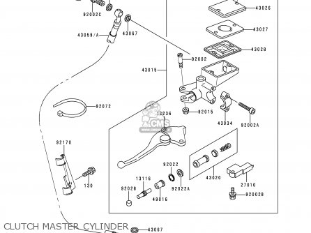 CLUTCH MASTER CYLINDER - ZR1100A3 ZEPHYR 1100 1994 EUROPE UK FR AR FG GR ST