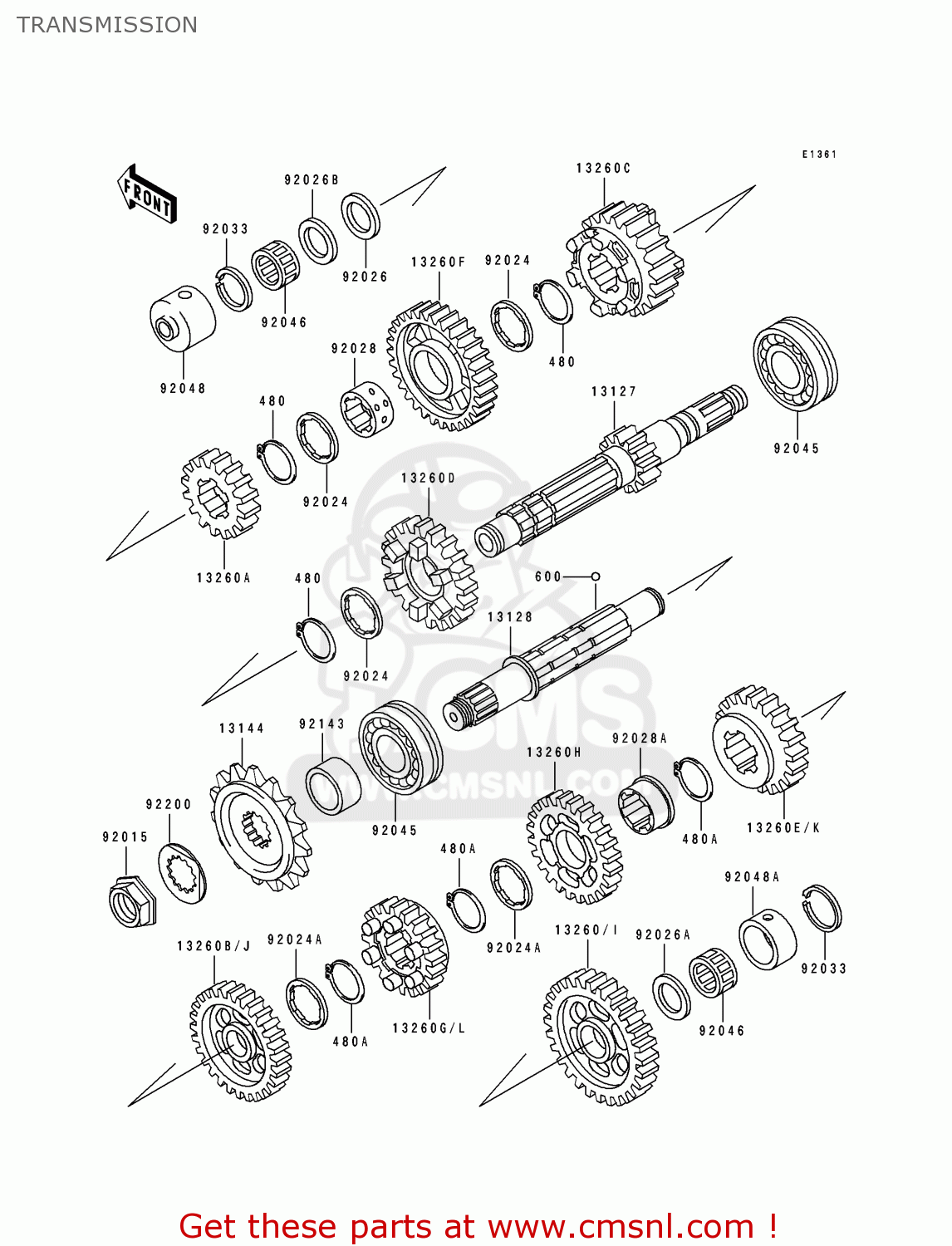 TRANSMISSION ZR1100A4 1995 CANADA