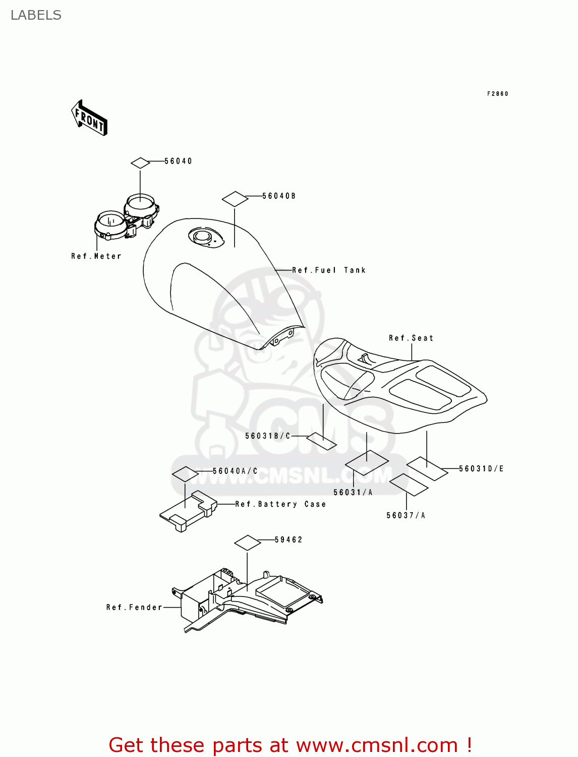 LABELS ZR1100A4 1995 CANADA