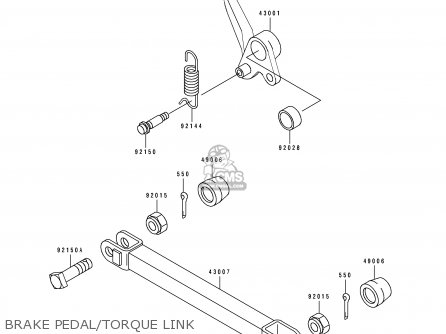 BRAKE PEDAL/TORQUE LINK - ZR1100A4 1995 CANADA