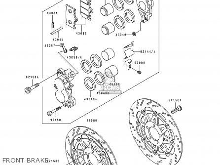 FRONT BRAKE - ZR1100A4 1995 CANADA