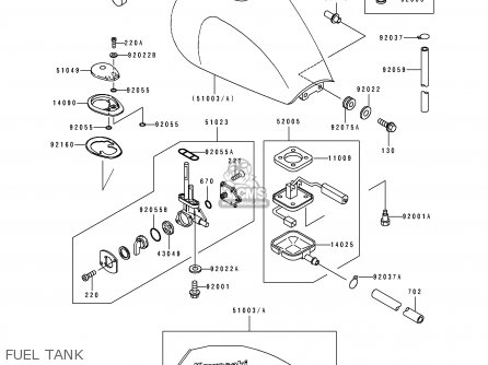 FUEL TANK - ZR1100A4 1995 CANADA